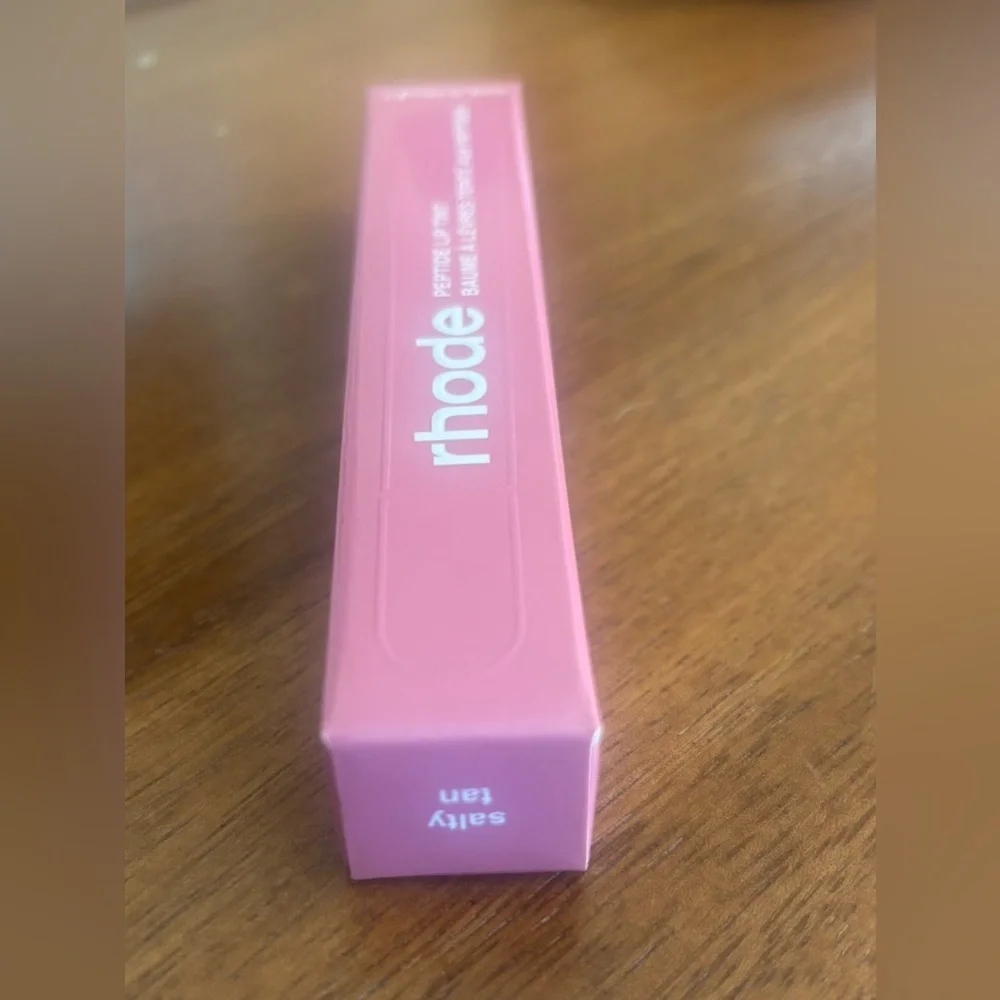 RHODE Skin Peptide Lip Tint in Salty Tan - NIB Full Size | Hailey Bieber Beauty